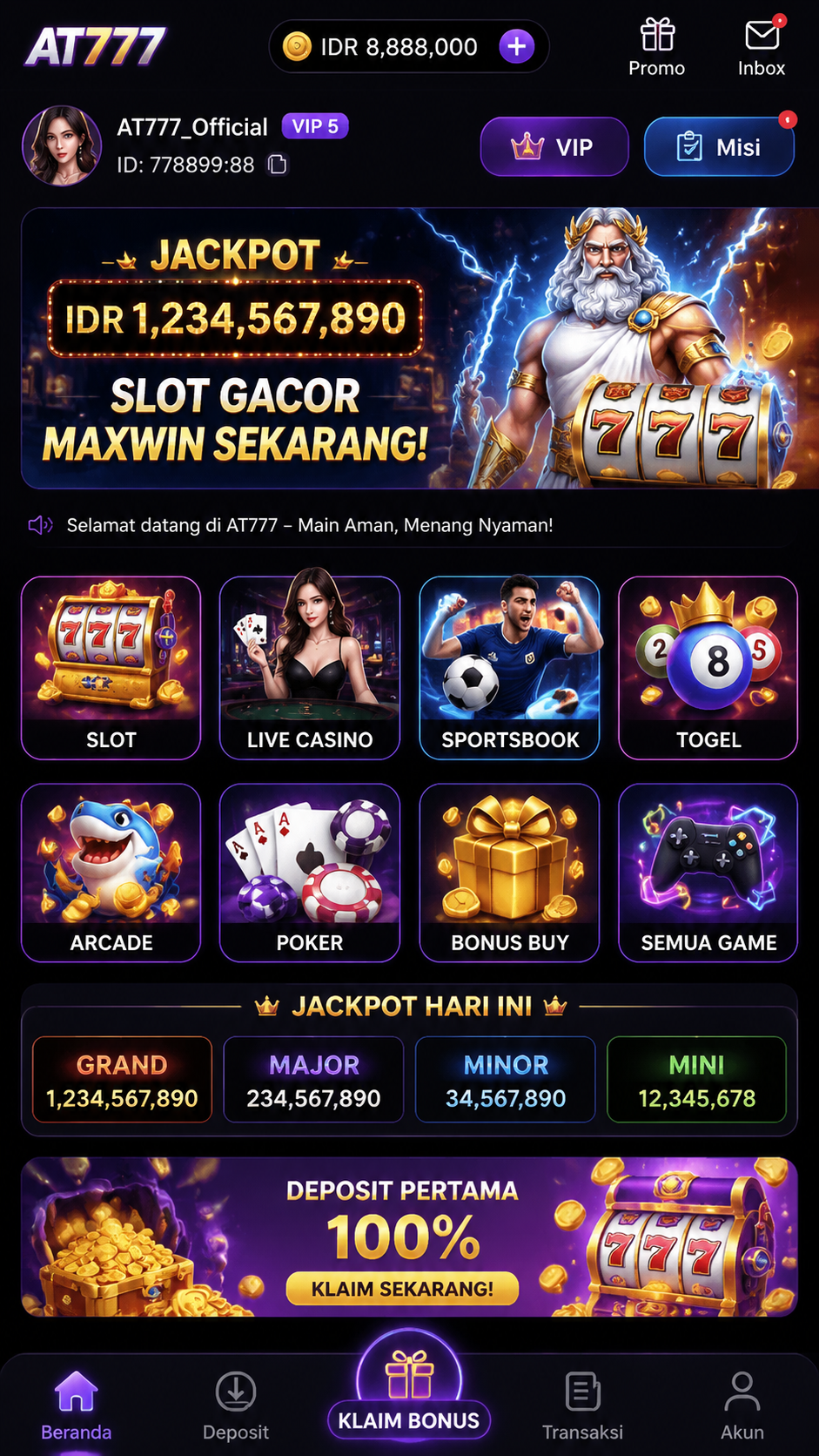 Screenshot 1 at777